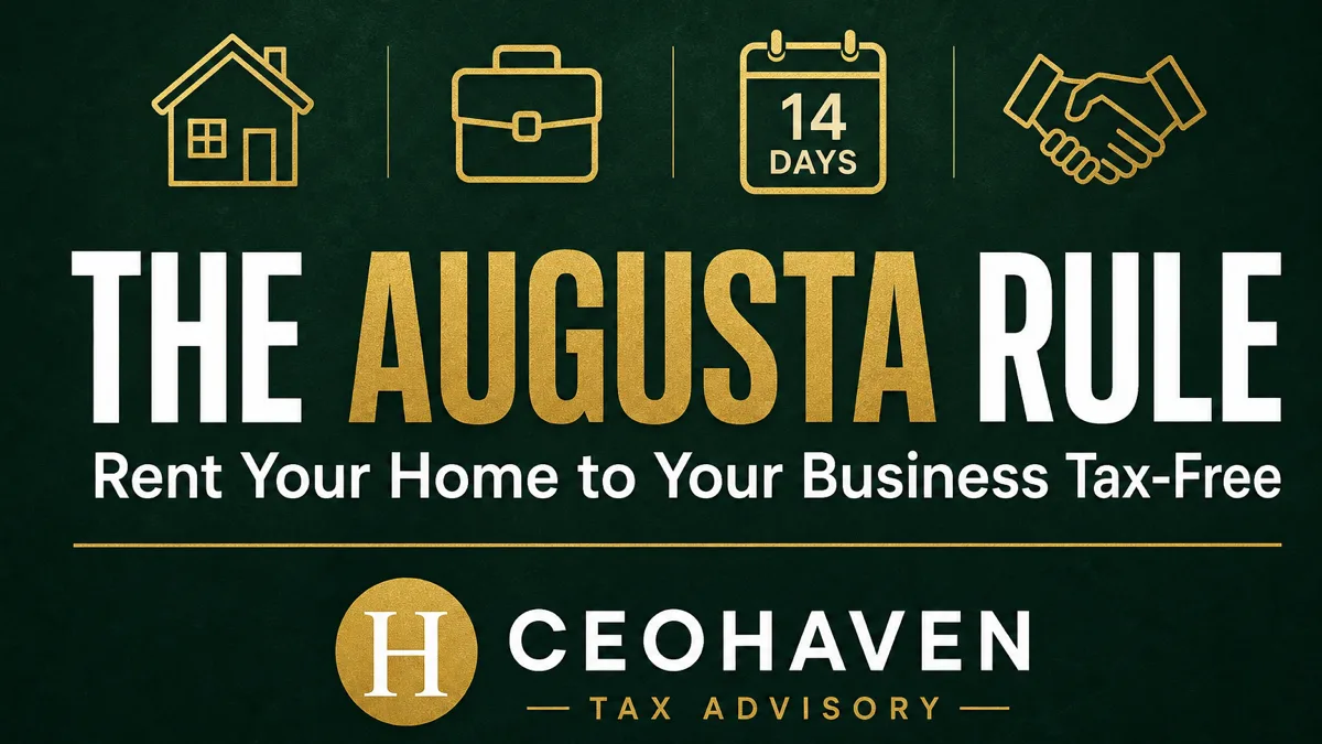 The Augusta Rule: How to Rent Your Home to Your Business Tax-Free — tax strategy guide by Shamyr Borgelin