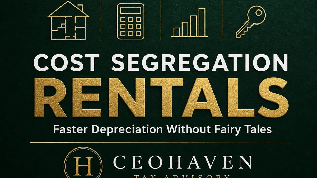 Cost Segregation for Rentals: Faster Depreciation Without Fairy Tales — tax strategy guide by Shamyr Borgelin