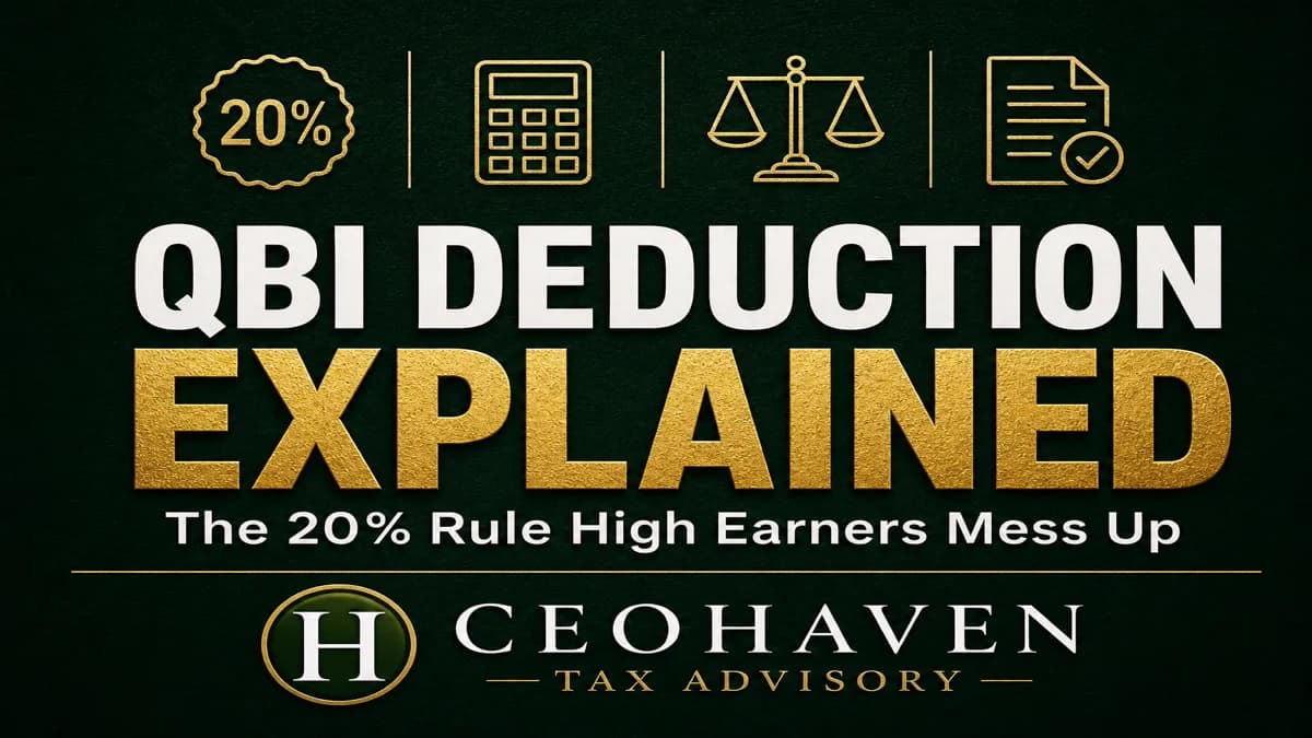 QBI Deduction Explained: The 20% Rule High Earners Mess Up — by Shamyr Borgelin