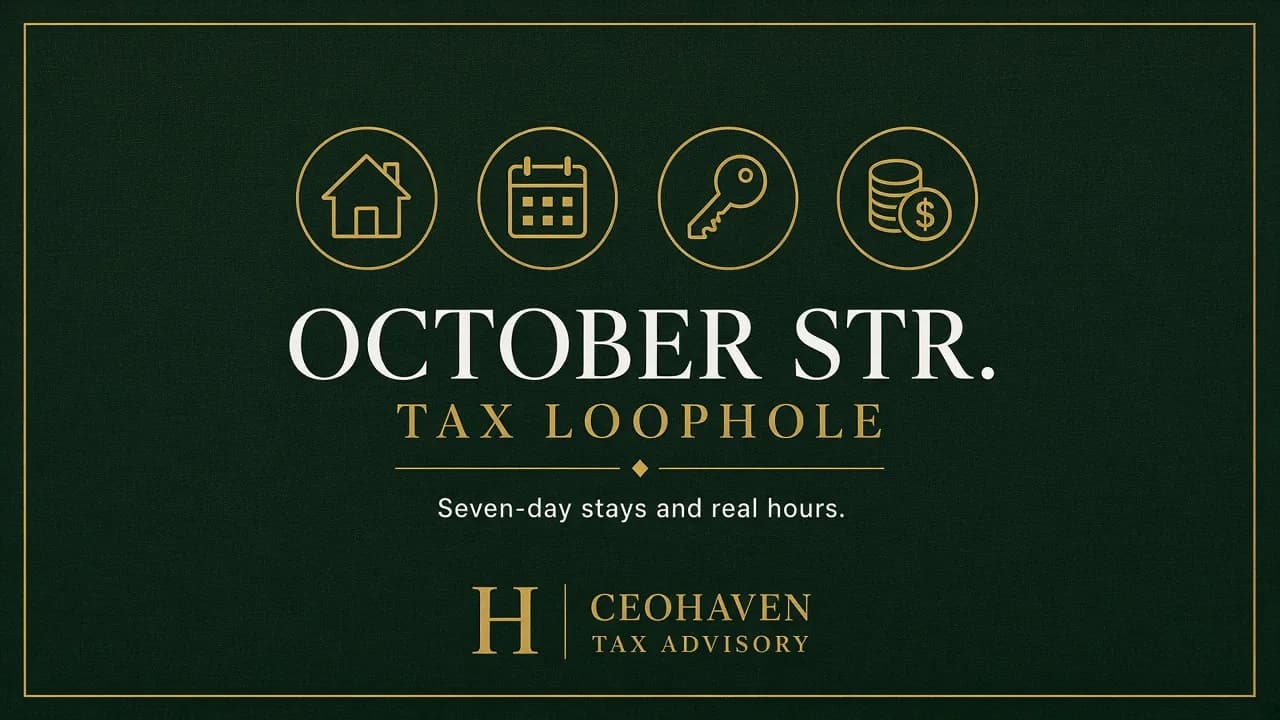 The Short-Term Rental Tax Loophole: When STR Losses Offset Your W-2 — tax strategy guide by Shamyr Borgelin